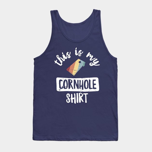This Is My Cornhole Winner Funny Bean Bag Toss  Tailgate Tank Top by 14thFloorApparel